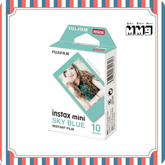 Fujifilm - instax mini film 即影即有相紙 SKY BLUE 藍邊 10張【香港行貨】